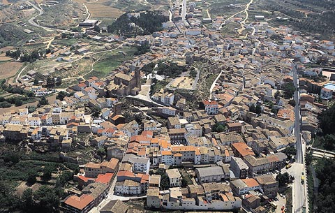 Vista aérea de Híjar.