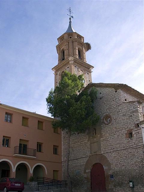 Iglesia parroquial de Azaila.