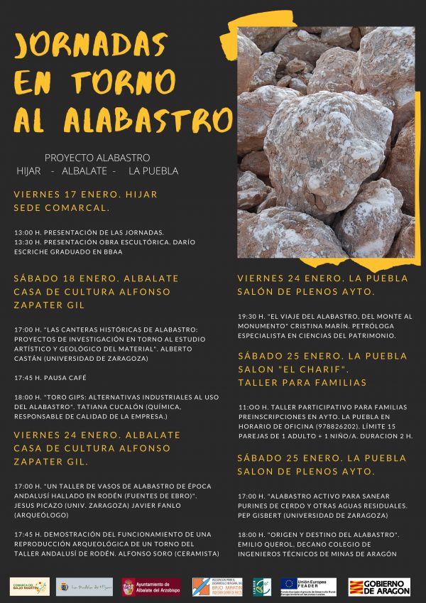 Cartel Jornadas en torno al Alabastro